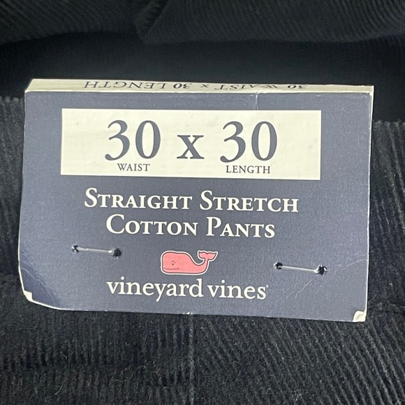 NEW Vineyard Vines ALL OVER MARTINI Corduroy Pants Mens 30x30 Blac Stretch - Picture 3 of 12